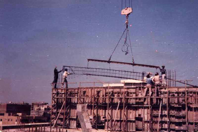 Finishing work in construction